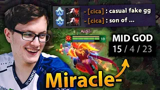 MIRACLE shows why he is BETTER playing MIDLANE than Carry in dota 2