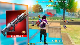 A MELHOR ARMA!! O PODER TOTAL DA PLASMA X NO RUSHADAO SOLO VS SQUAD! FREE FIRE