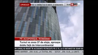 SkyTower, the tallest building in the country, on Romania TV