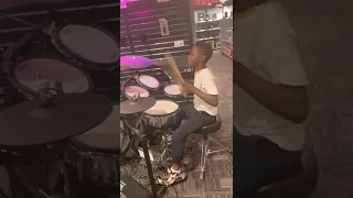 Pro drummer boy @ Guitar center