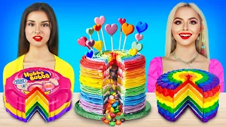 Cake Decorating Challenge | Rainbow Cake Vs Giant Eyeball Jelly by RATATA POWER