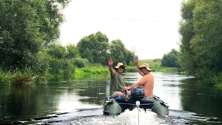 Путешествие по Реке Дон. Сплав на Лодках по Дону. Готовим Еду на Костре. Почти Порвали Лодку