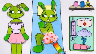 🎈paper diy🎈 Hoppy visits doctor| Pop the pimples compilation | Poppy Playtime Chapter 3 Compilation