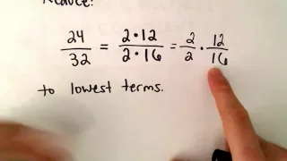 Reducing a Fraction to Lowest Terms