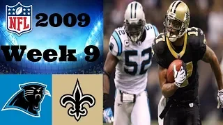 Carolina Panthers vs. New Orleans Saints | NFL 2009 Week 9 Highlights