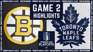 Game 2 Highlights | Maple Leafs vs. Bruins – Apr 22, 2024