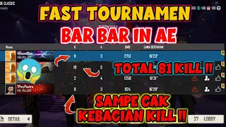 FAST TOURNAMEN MOMENT SAAT WAR 🔥TOTAL KILL 81 !!🔥