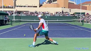 Novak Djokovic & Daniil Medvedev - 2024 IW Practice Match Highlights