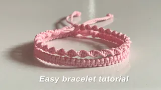 2 easy bracelet tutorial || spiral & square knot bracelet || yarnivora