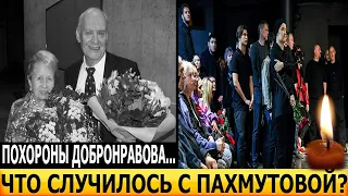 Только что! ВДОВА ПОЧЕРНЕЛА ОТ ГОРЯ! Пахмутова на похоронах Николая Добронравова шокировала всех...