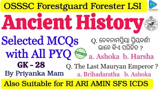 Ancient History Selected Questions | Ancient History of India |  Selected MCQs@PATTANAYAKEDUCATION