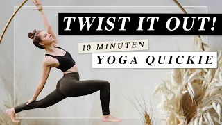 10 Minuten Yoga Quickie | Dein Energiekick mit Soforteffekt! | Drehungen & Körpermitte