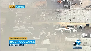 Apparent tornado rips roofs off buildings in LA County, injures 1 person