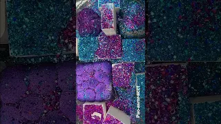 Glittery PJ Gym Chalk Blocks & Electric Purple Reform 🤍✨💜 | ASMR | #shorts | Oddly Satisfying