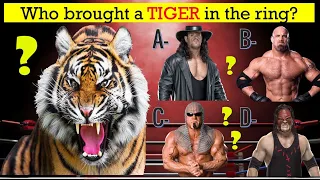 WWE QUIZ - Can You Remember All WWE Superstars Who Brought Animals To The Ring?