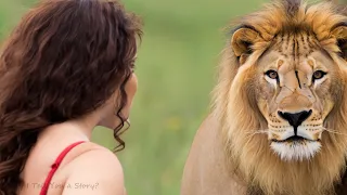 The lion and the reunion with his former caretaker