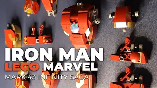 LEGO IRON MAN Speed Build MARK 43