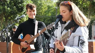 CUAN WOWS THE CROWD AGAIN | Michael Buble - Feeling Good | Allie Sherlock and Cuan Durkin Cover