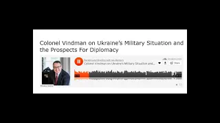 Colonel Vindman on Ukraine’s Military Situation and the Prospects For Diplomacy
