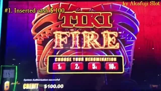 Super Big Win★TIKI FIRE Slot (First Attempt)and Super Big Win BLAZING 7's at Barona, Akafuji Slot