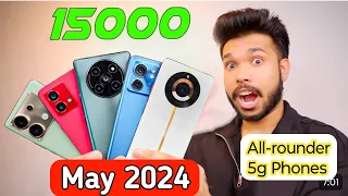 Top 5 Best 5G Smartphones Under ₹15000 In May 2024 / Best All-rounder 5g Smartphone Under 15k