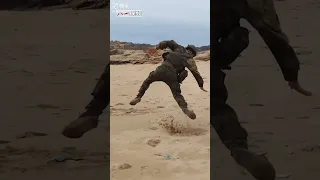 China army engineer＃Landing on the beach＃PLA