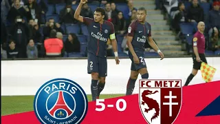 PSG 5 -0 METZ -All goals & highlight 10/03/2018