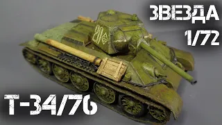 T-34 TANK MODEL from Zvezda in 1/72 scale.