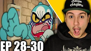 The Amazing World Of Gumball Ep 28-30 (REACTION) NICOLE'S INNER RAGE!!!