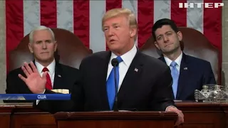 Первое обращение Трампа прошло под акции протеста