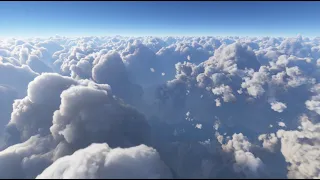 Relaxing Flying Over Large Soft Clouds, no sound