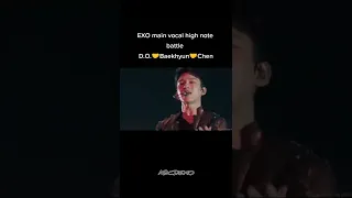 EXO main vocal high note battle   #exo #baekhyun #kyungsoo #chen #wolf