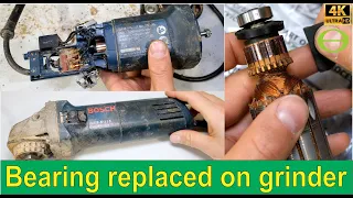 How to replace the bearings on a Bosch GWS 5-115 angle grinder