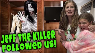Jeff The Killer Followed Us On Vacation! Hotel Room Tour Gone Wrong!