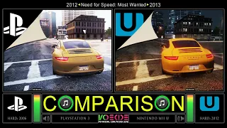 Need for Speed: Most Wanted (PlayStation 3 vs Wii U) Side by Side Comparison | VCDECIDE