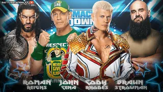 Roman reigns John Cena Cody Rhodes & Braun Strowman Gauntlet Match
