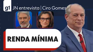 Ciro Gomes responde pergunta sobre renda mínima ao JN | Jornal Nacional | Eleições | g1