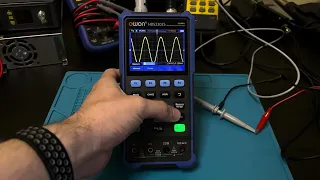 Owon HDS2202S as oscilloscope and signal generator at the same time