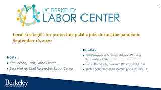 Webinar: Local strategies to protect public jobs during the COVID-19 pandemic