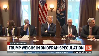 Trump weighs in on Oprah speculation