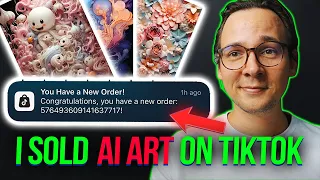 how I am selling AI art on my tiktok shop