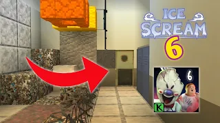 ICE SCREAM 6 SECRET DOOR | ICE SCREAM 6 GIANT KITCHEN | ICE SCREAM 6 IN MINECRAFT