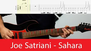 Joe Satriani - Sahara Intro Guitar With Tabs(Eb Standard)
