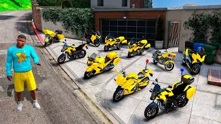 COLECIONANDO MOTOS DA POLÍCIA DE OURO NO GTA 5