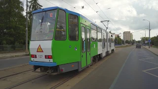 Poland, Szczecin, tram 12 ride from Frysztacka to Pomorzany