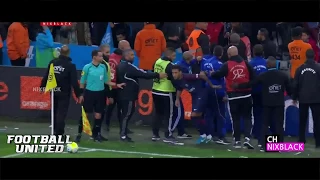 Olympique Marseille Fans Throwing Trash At Neymar And Neymar SENT OFF!!