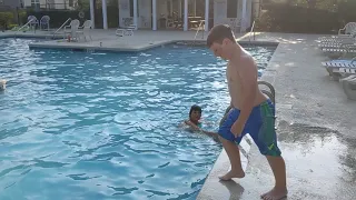 How to do a front flip into the pool