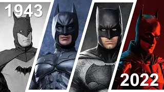 Evolution of BATMAN in movies | 1943 - 2022