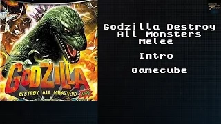 Godzilla Destroy All Monsters Melee Intro Gamecube