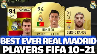 TOP 30 BEST EVER REAL MADRID PLAYERS IN FIFA HISTORY!! FT RONALDO, RAMOS, CASILLAS ETC